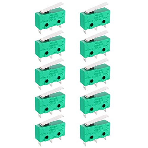10PCS KW4-3Z-3 Micro Limit Switch SPDT NO NC 3 Terminals Momentary Short