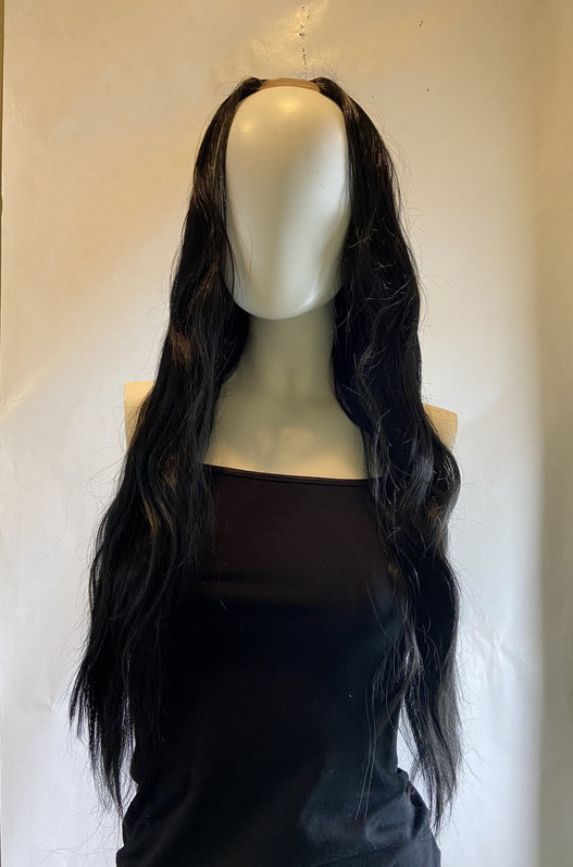 JORDYN WOODS EASILOCKS BODYWAVE LACE U-PART 24″ 200G EBONY SYNTHETIC HAIR