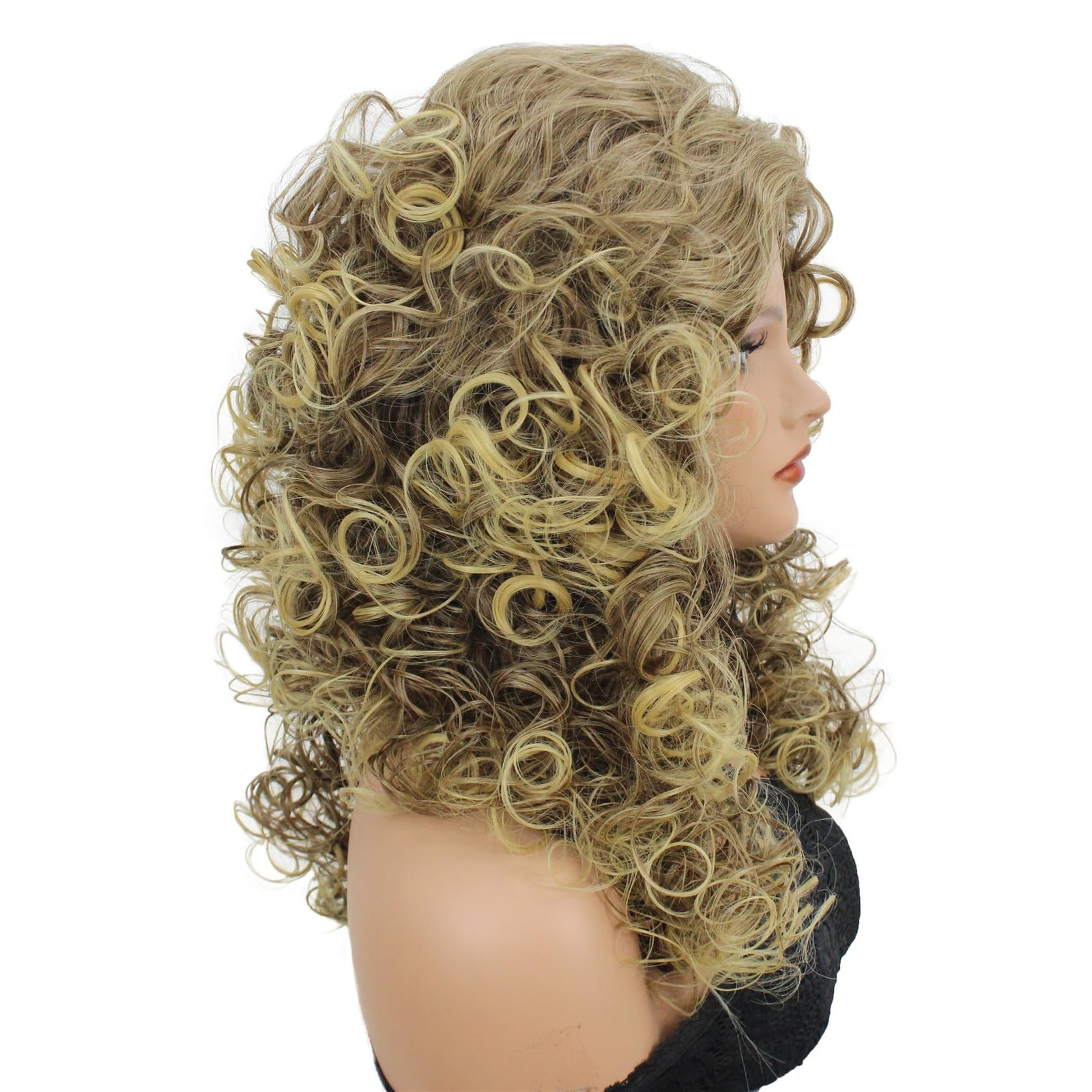 Long Curly Heat Resistant Synthetic Hair Wigs Women Girls Party Wig