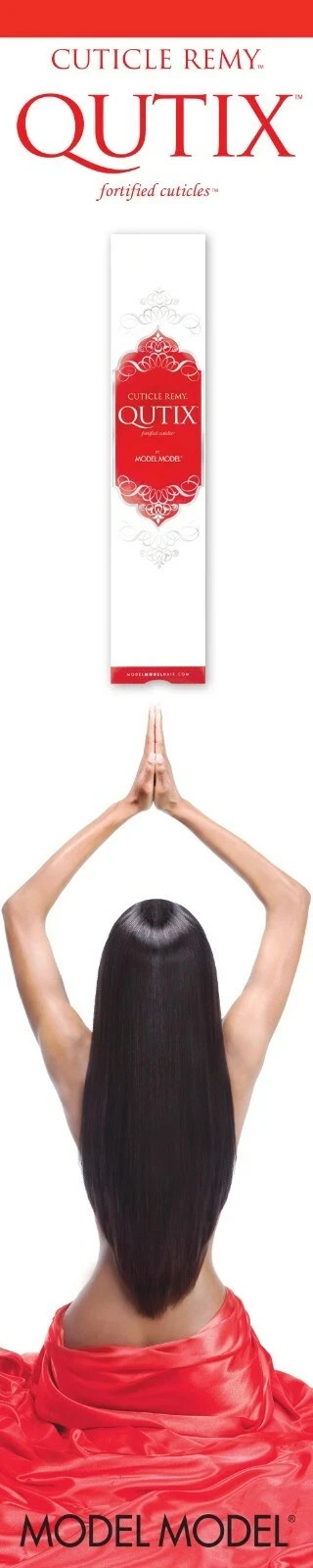 Model Model Qutix Yaki Cuticle Remy Human Hair 12” Color 1
