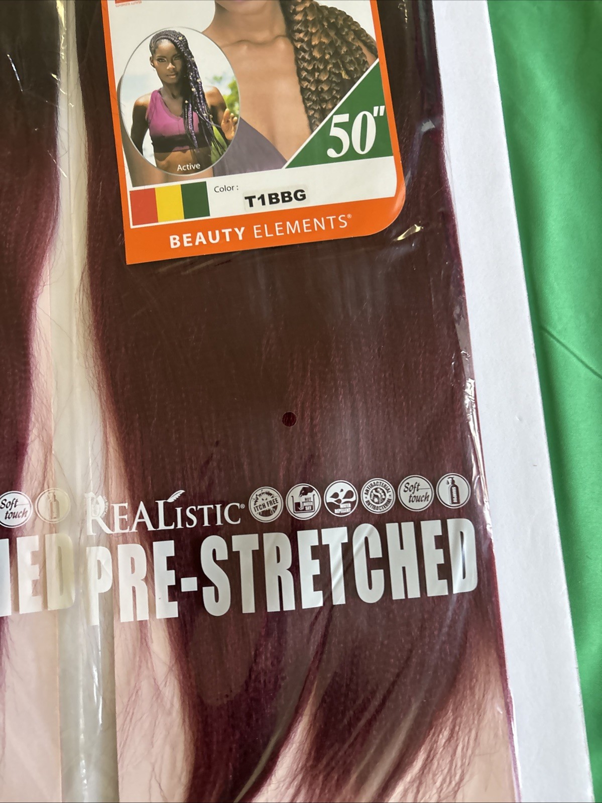 Wholesale 6ct Realistic 50” 3X GHANA PRE STRETCHED 100% Kanekalon Color T1BBG