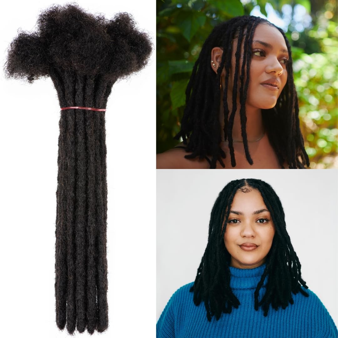 Linkmai 0.2-0.8Cm Locs 8-18 I Nch 20 Strands 100 Real Human Hair Dreadlock