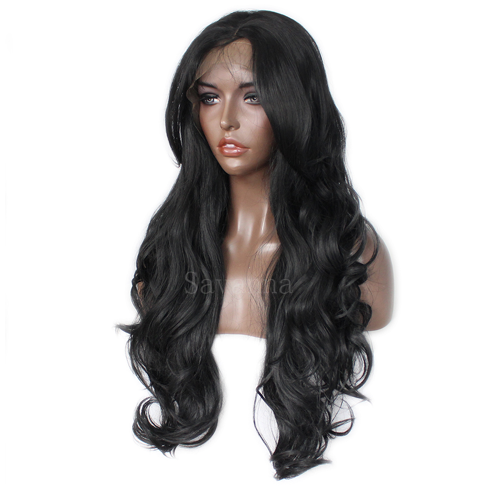 Synthetic Lace Front Wigs Brazilian Body Wave Hair Wigs With Baby Hair For Women