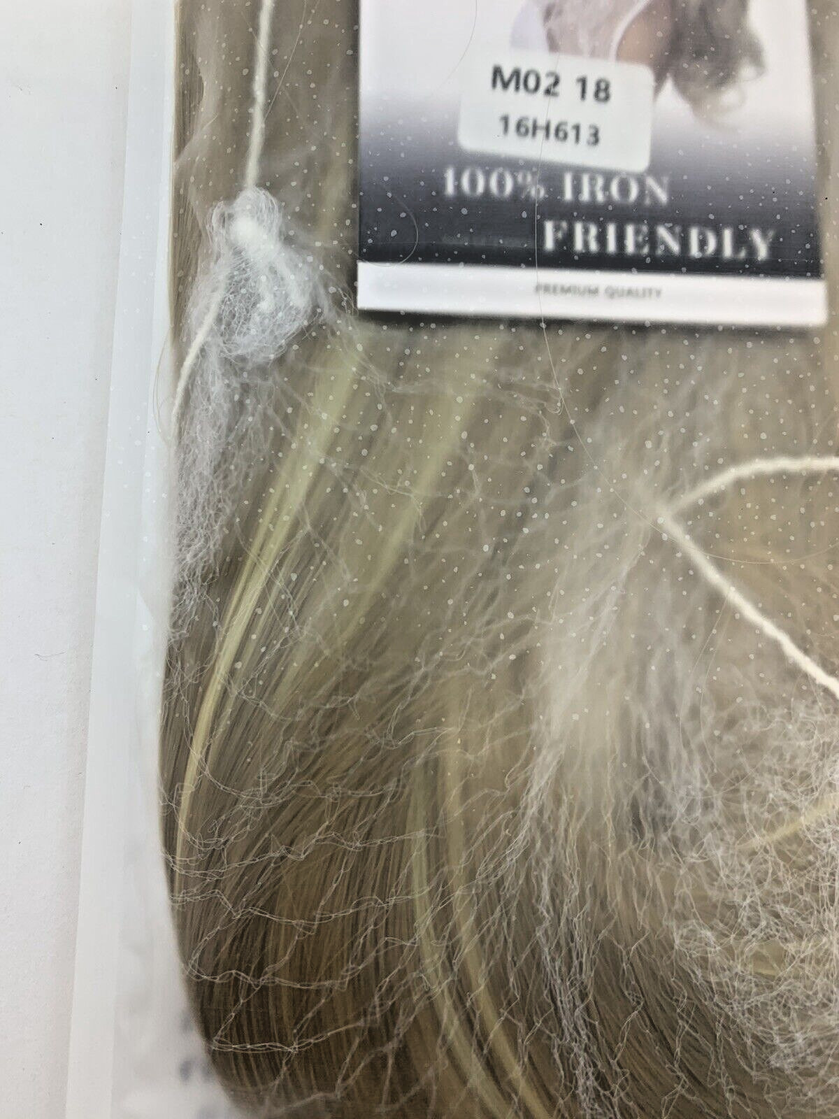 Blonde Hair extension women’s, M02 18″ 16H613, Synthetic hair, hand wash