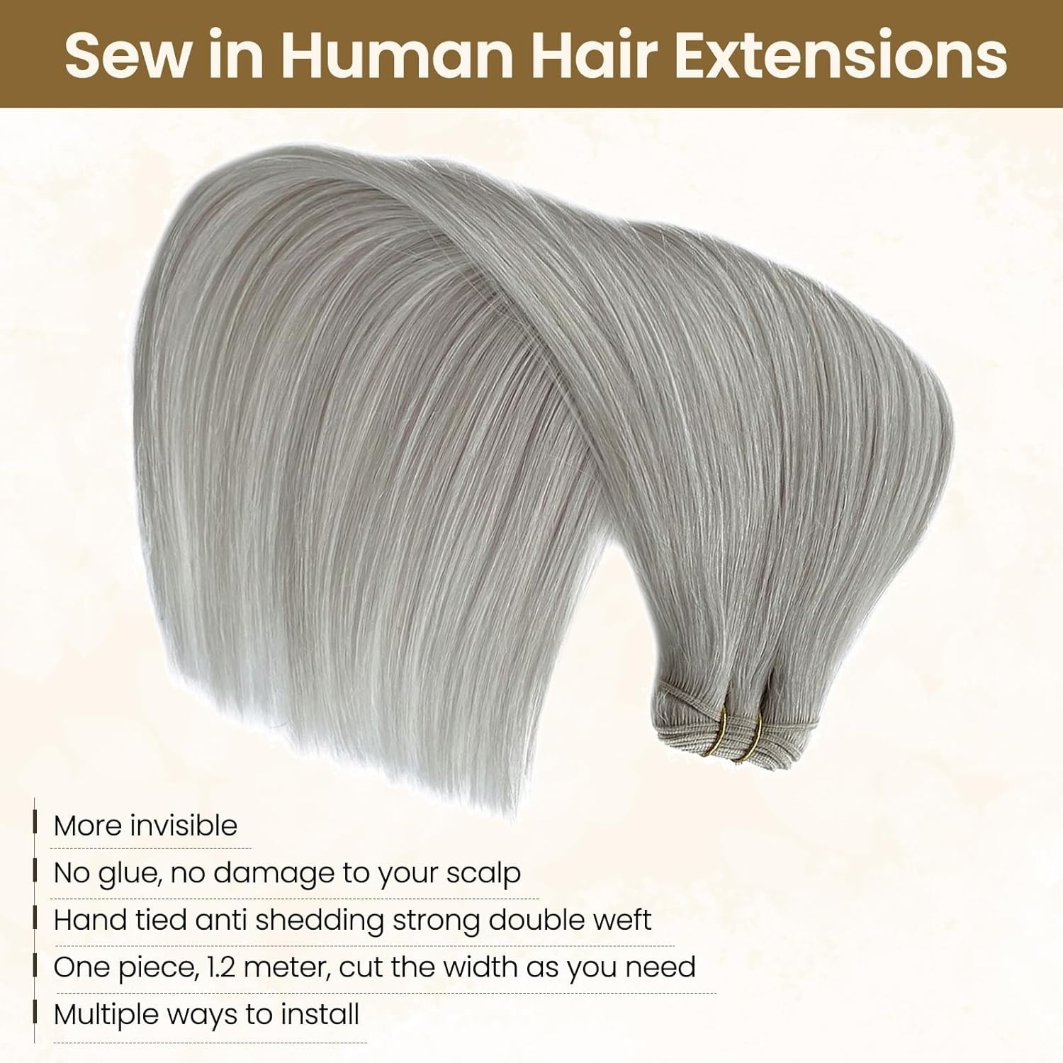 Thick Weft Real Human Hair Extension Full Head Human Hair Remy Weave Colored