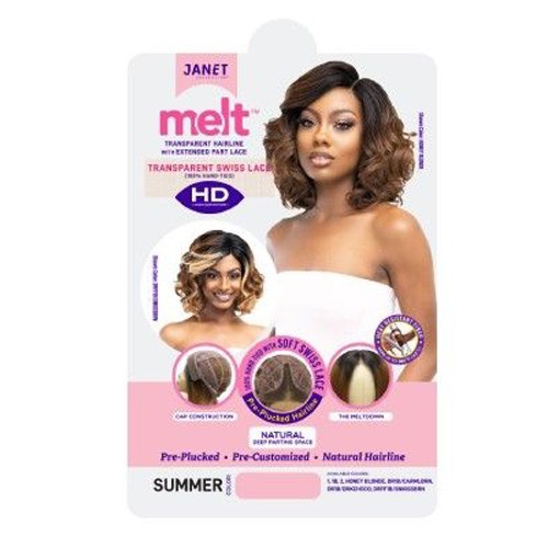 Janet Melt Transparent Hairline with Extended Part Lace wig- SUMMER (1)