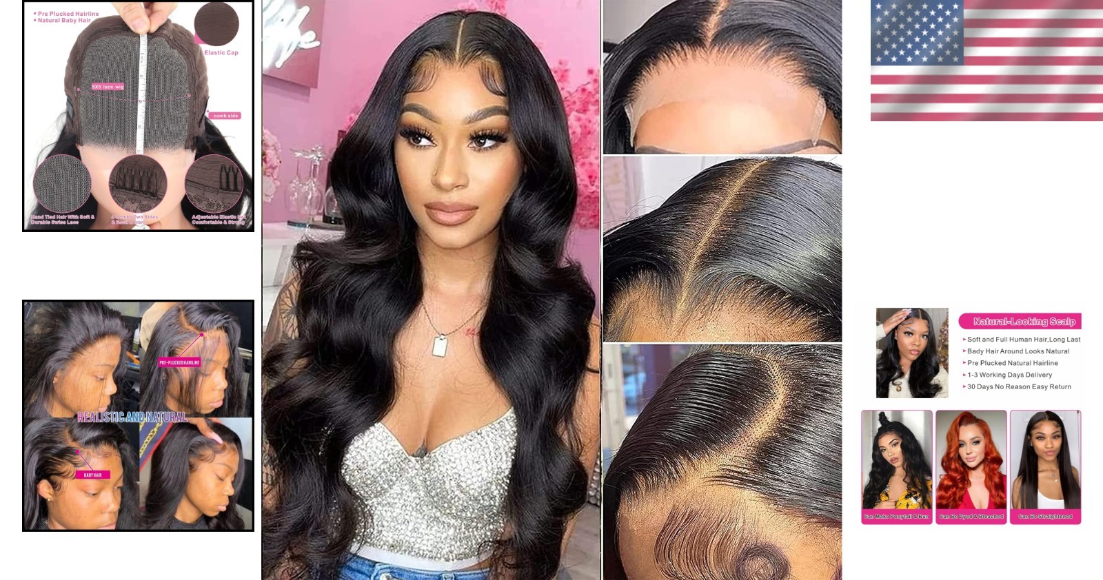 Versatile 5×5 Lace Closure Wig – 18 Inch Body Wave, 150% Density, Breathable Cap