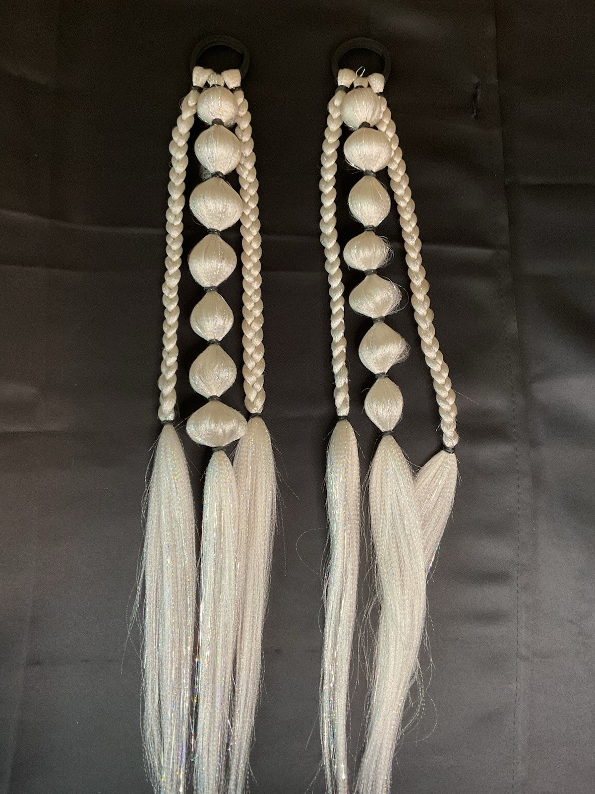 Reusable Softball Braid Ponytail, Braided Ponytail, Rave Hair, Festival Braids