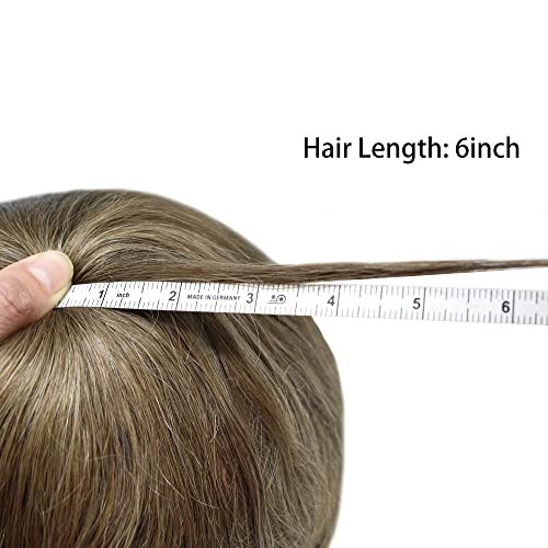 Mens Toupee Human Hair Systems Full Poly Thin Skin Hair Piece Replacement System