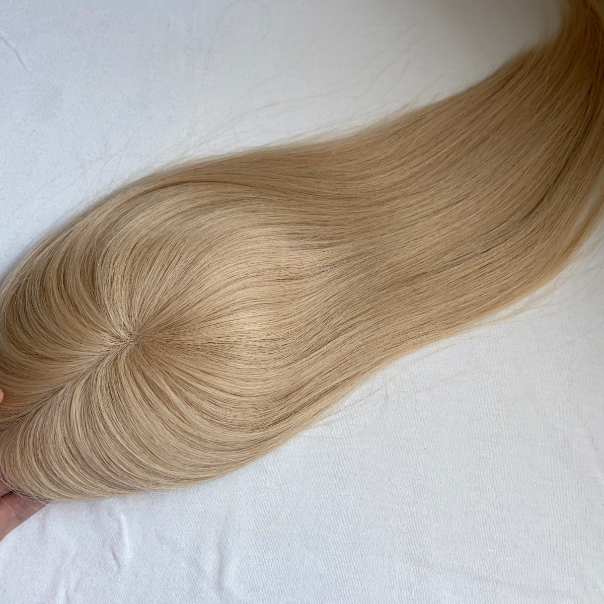QUALITY HUMAN HAIR TOPPER MONO BASE 3X5 CAP 14″ EUROPEAN CUTICLE REMY HAIR