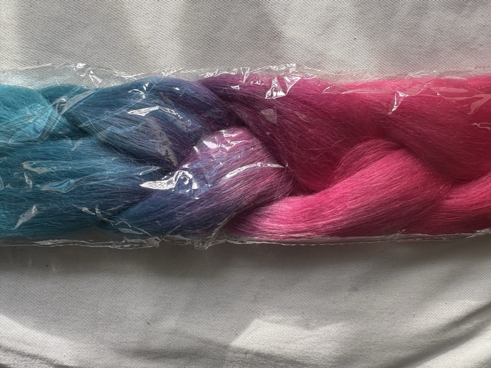 24″ Jumbo Braiding Hair Extensions Box Braids Afro Twist Ombre Hot Pink Blue