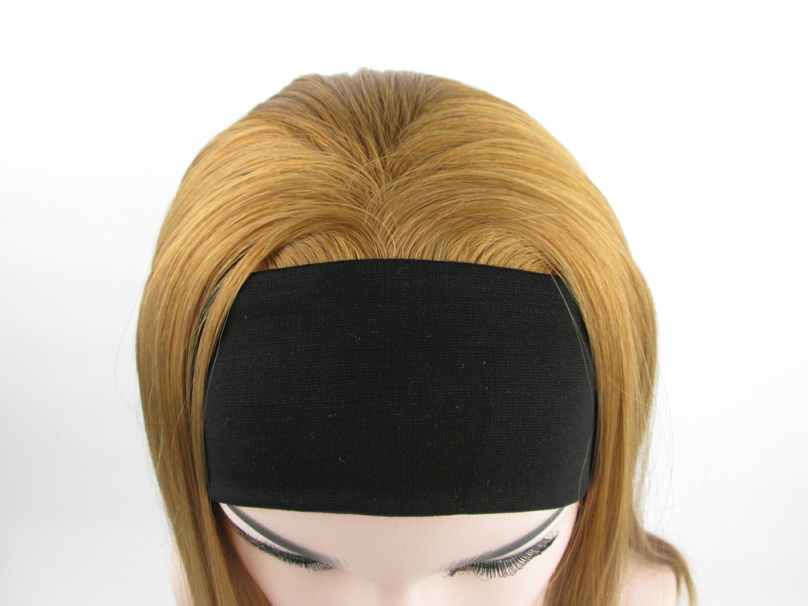 WOMENS 18″ LONG STRAIGHT HAIR LAYERED WIG HAIRPIECE W/ ELASTIC HEADBAND PATRICIA
