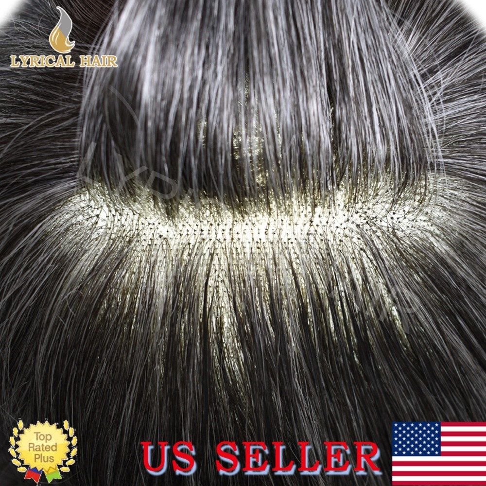 Lyrical Hair Mens Toupee Hairpiece French Lace Front Human Hair System Natural