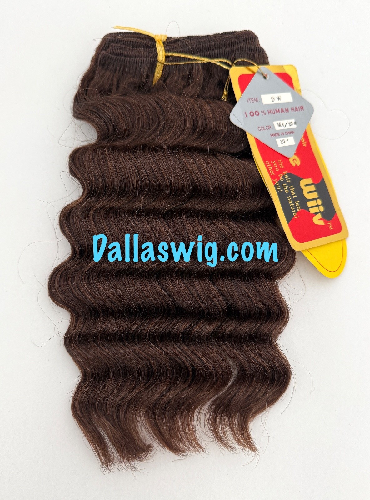 Unique Wiiv 100% Human Hair Deep Wave 10″ Weaving Hair ONE Pack