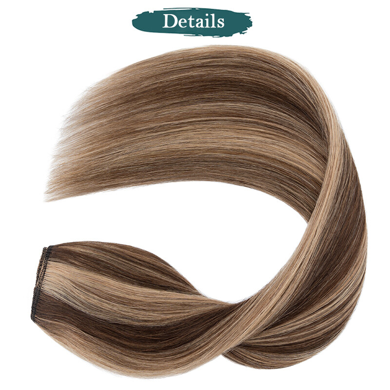 THICK Clip In One Piece 100% Remy Human Hair 3/4 Full Head U-Shape Extensions