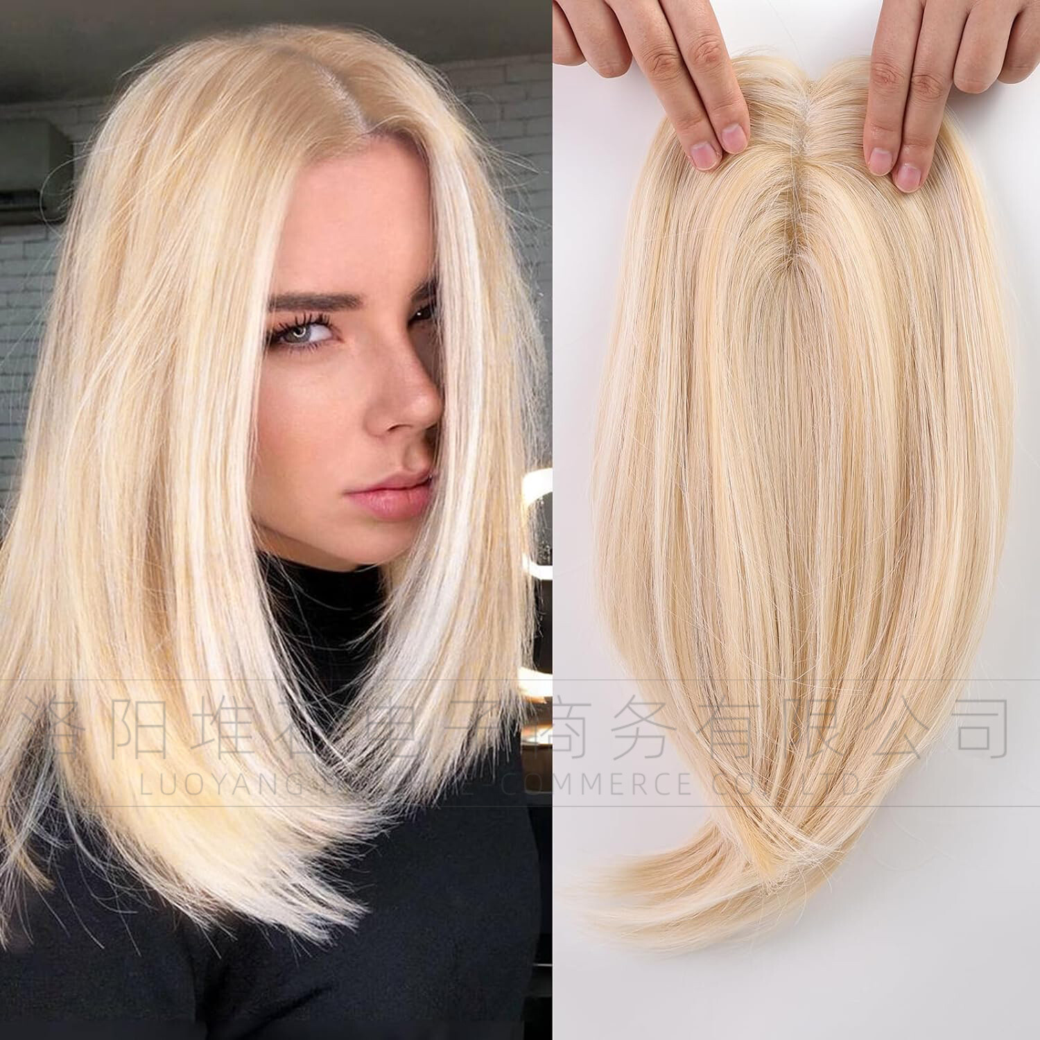 Hair Toppers for Women as Human Toppers Hair Pieces for Women with Thinning Hair
