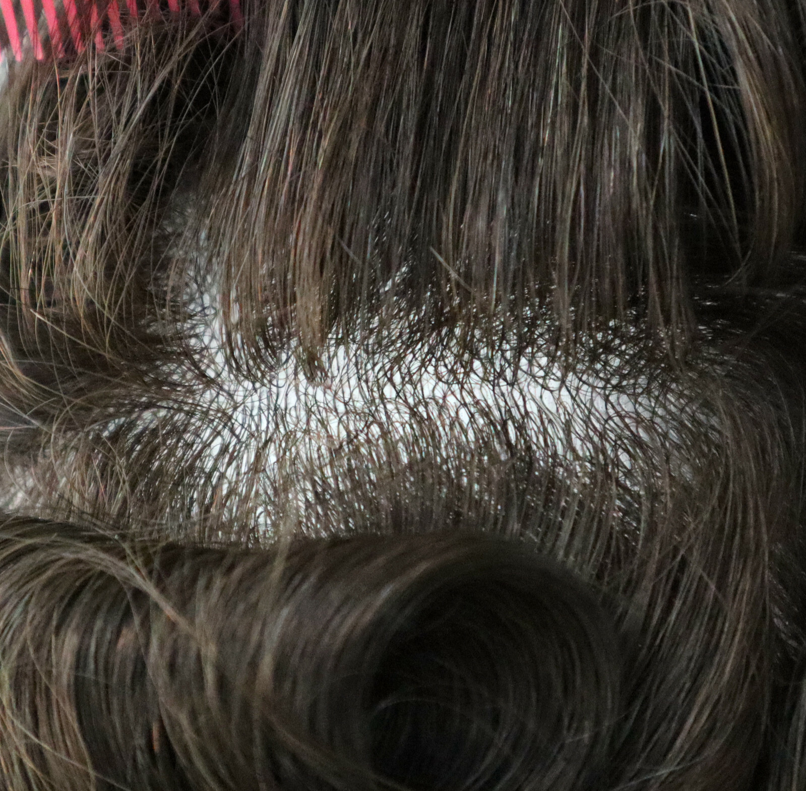 Mens Hair Replacement System V-loop Scalloped Front Toupee Human Hairpieces #4