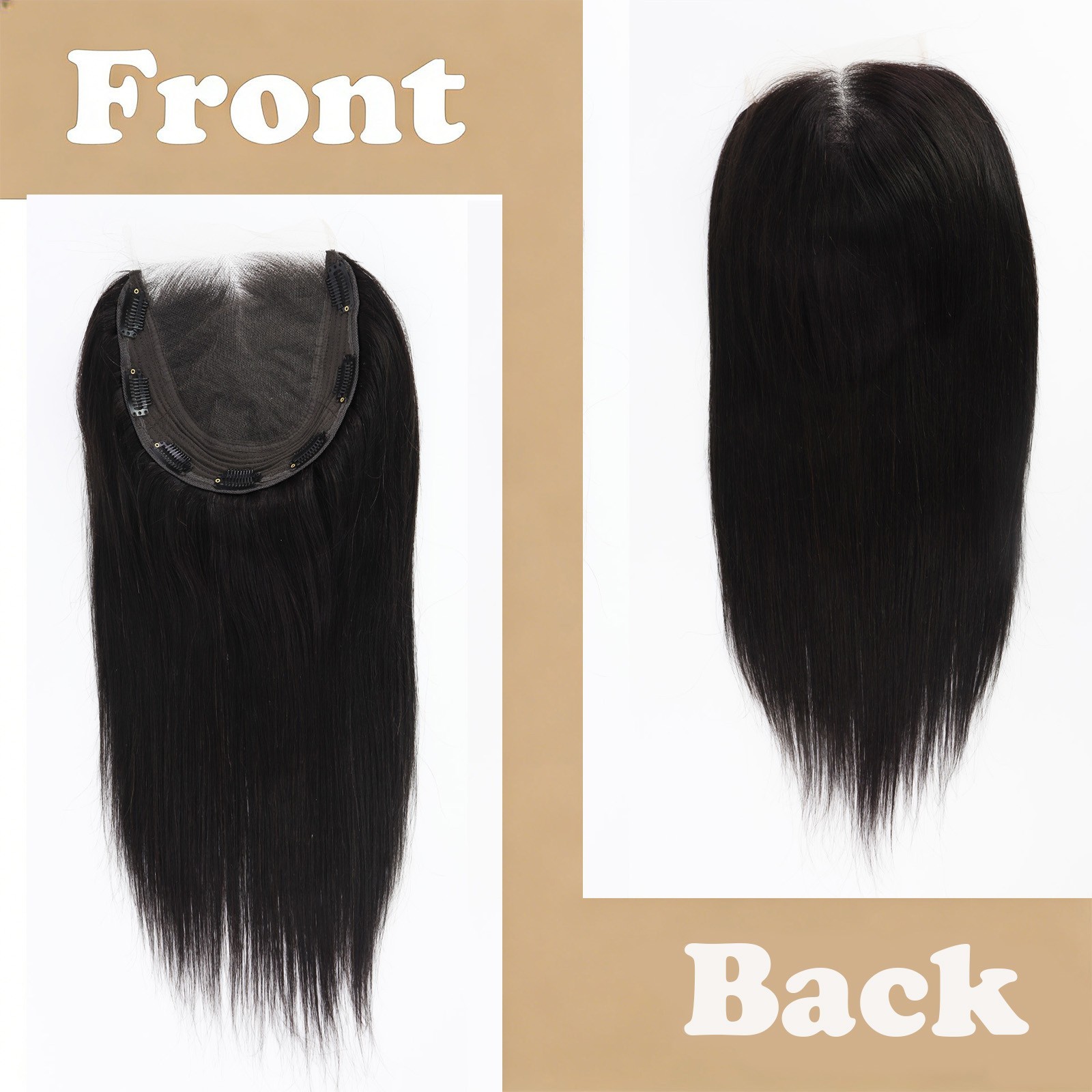 100% Human Hair Toppers with New HD Lace Base Closure 6×7 Inch Hair Extensions