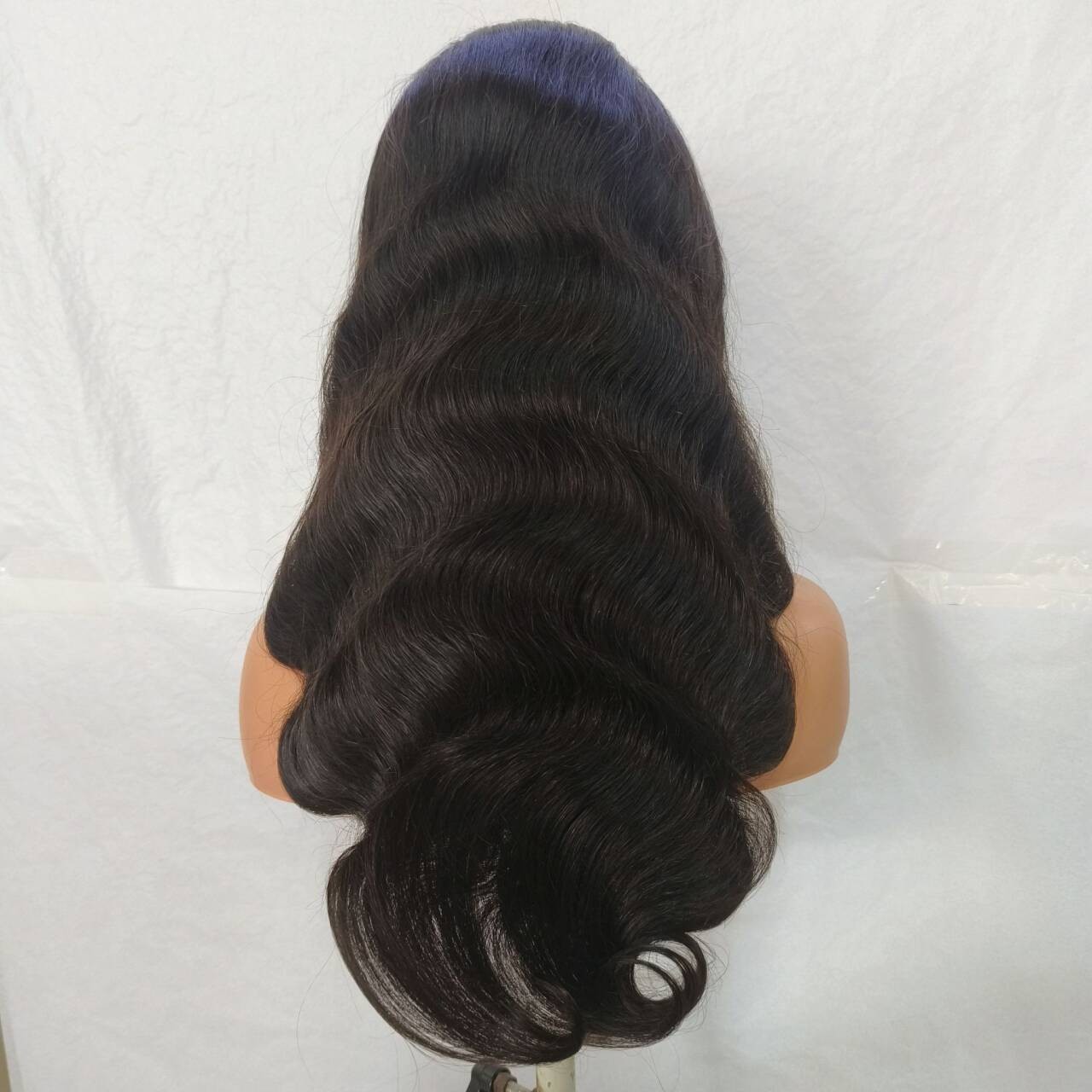 13×4 Lace Front 4×4 Silk Top Human Hair Wig Natural Black Body Wave 22 inch