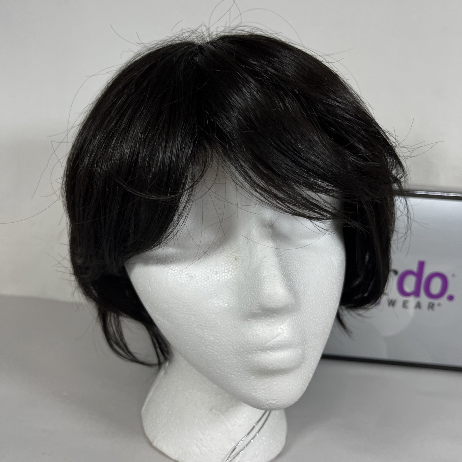 Textured Fringe Bob Wig Hairdo by HAIRUWEAR Midnight Brown Dark Brown R4