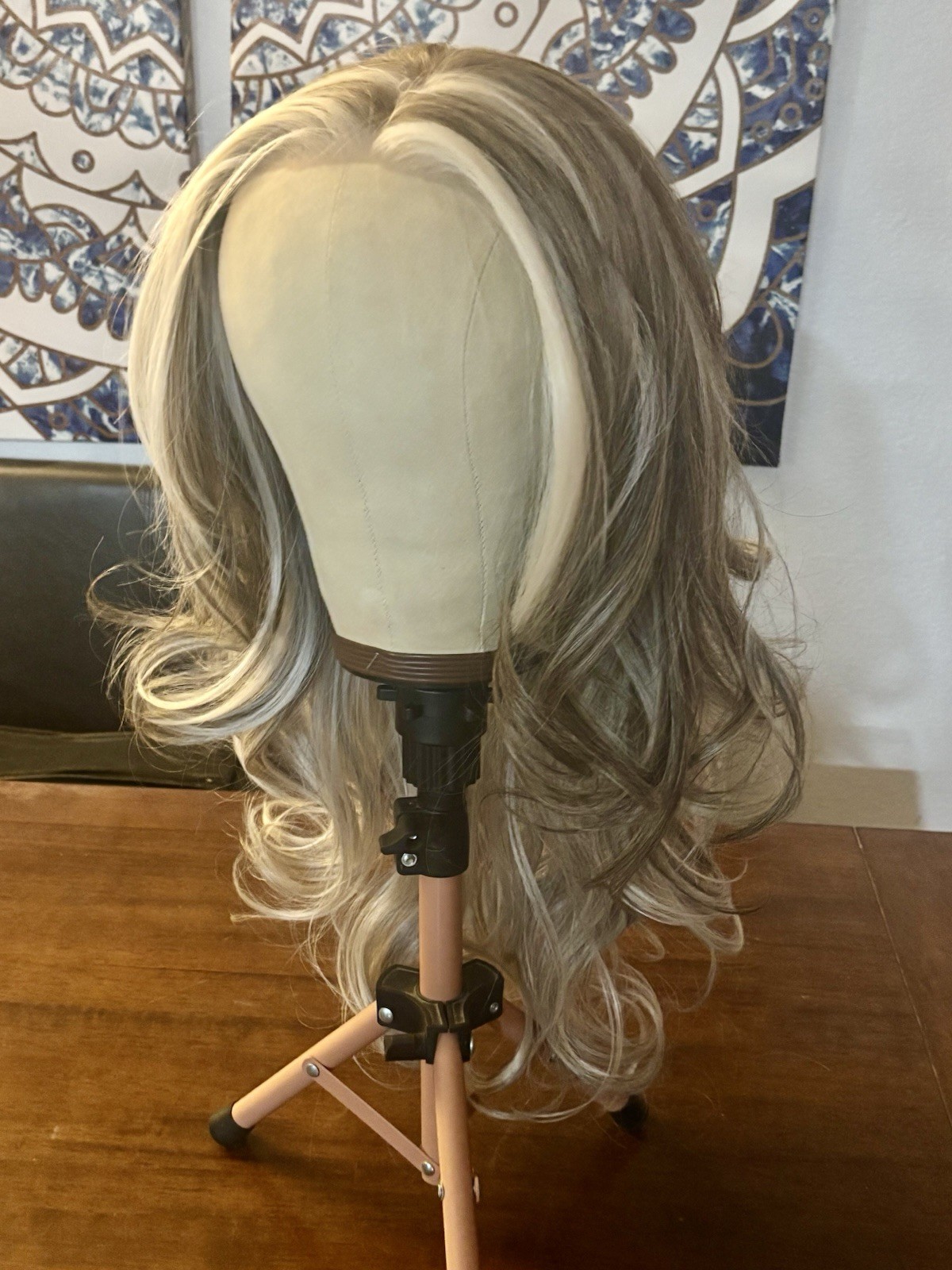 Luxury Free Part Monofilament Synthetic Heat safe Blonde Mix By Chic lifestyle