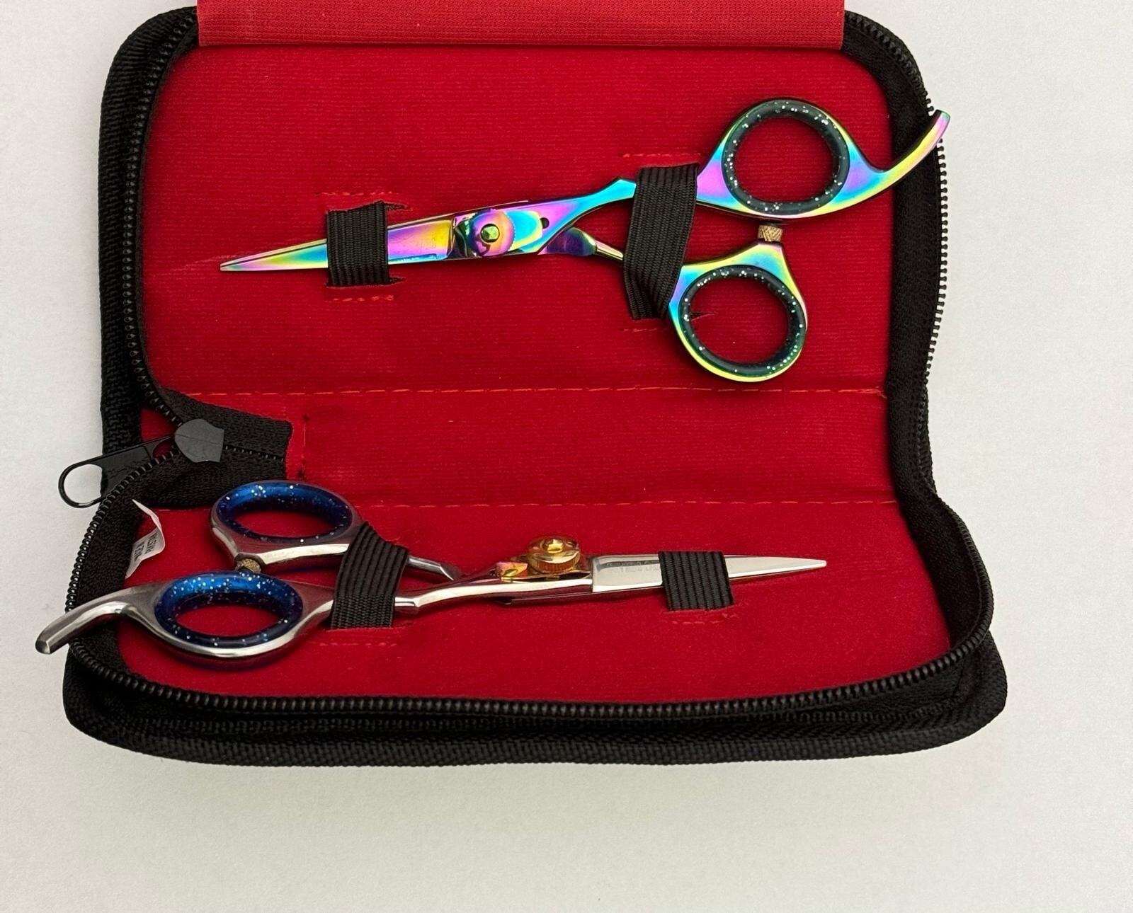 Hair Cutting Scissor Pair 5.5” Multi & Polish Color