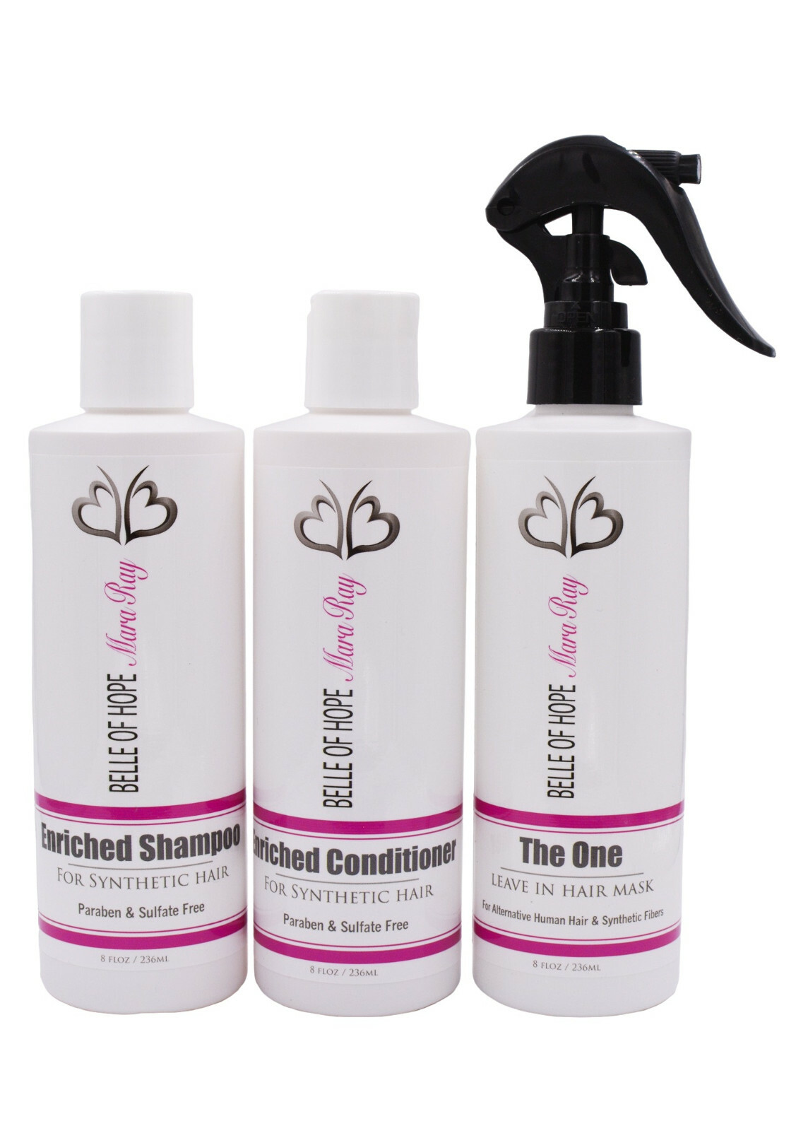 BELLE OF HOPE | Mara Ray Luxury Shampoo, Conditioner, and The 1 Wig Kit