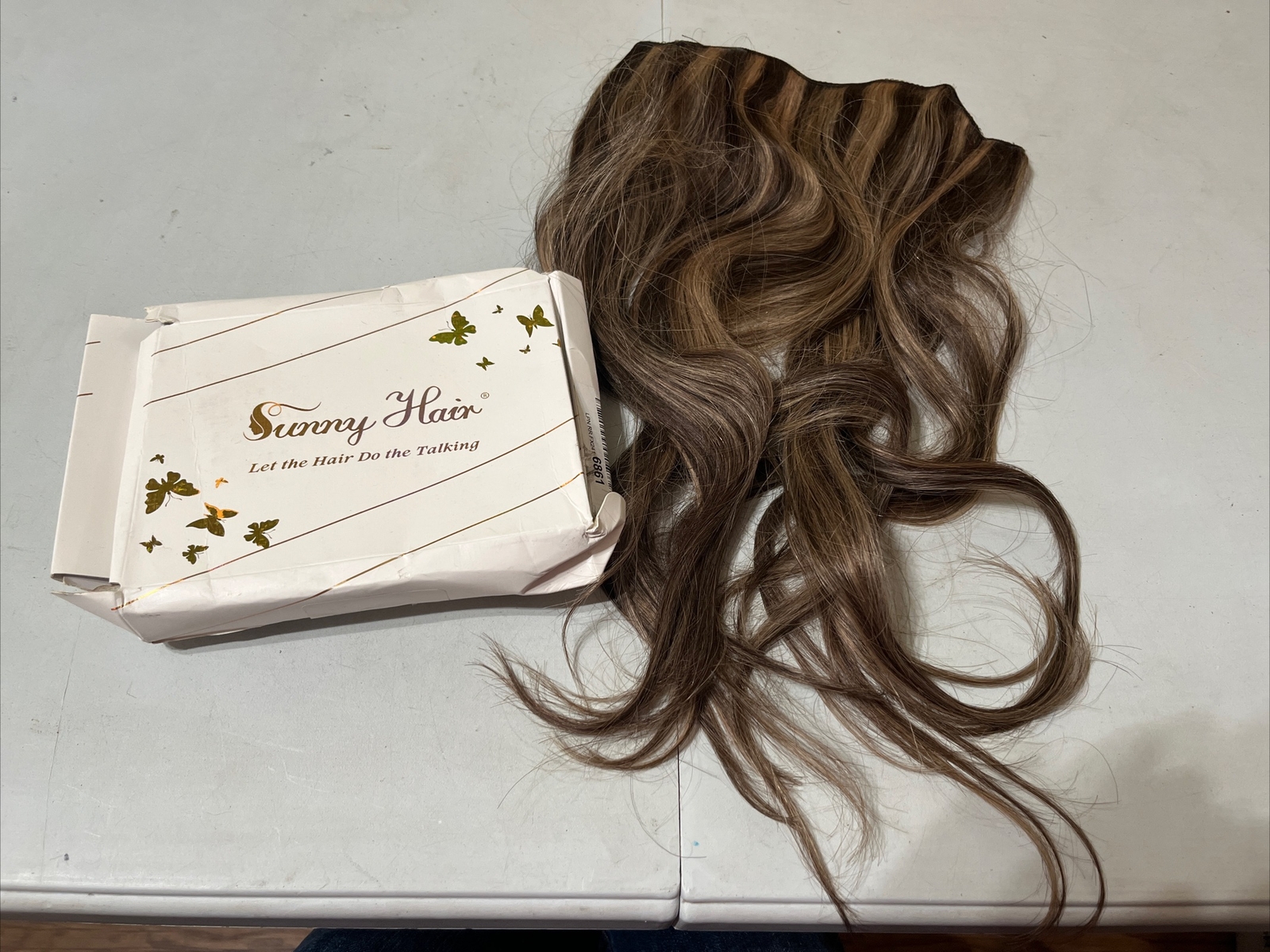 Sunny Hair Clip In Extension Medium Brown Blonde Color