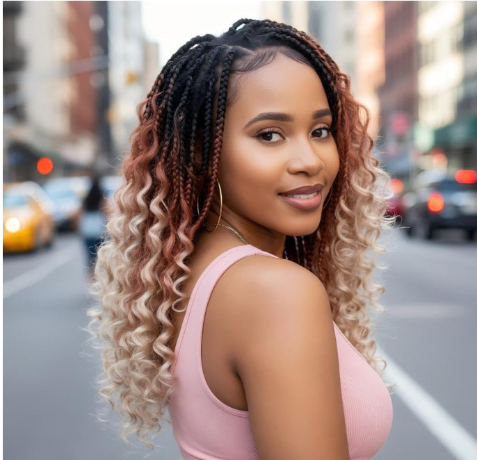 Fulcrum Goddess Box Braids Crochet Hair 12 Inch, 9 Packs Color 1B/30/613, New ..