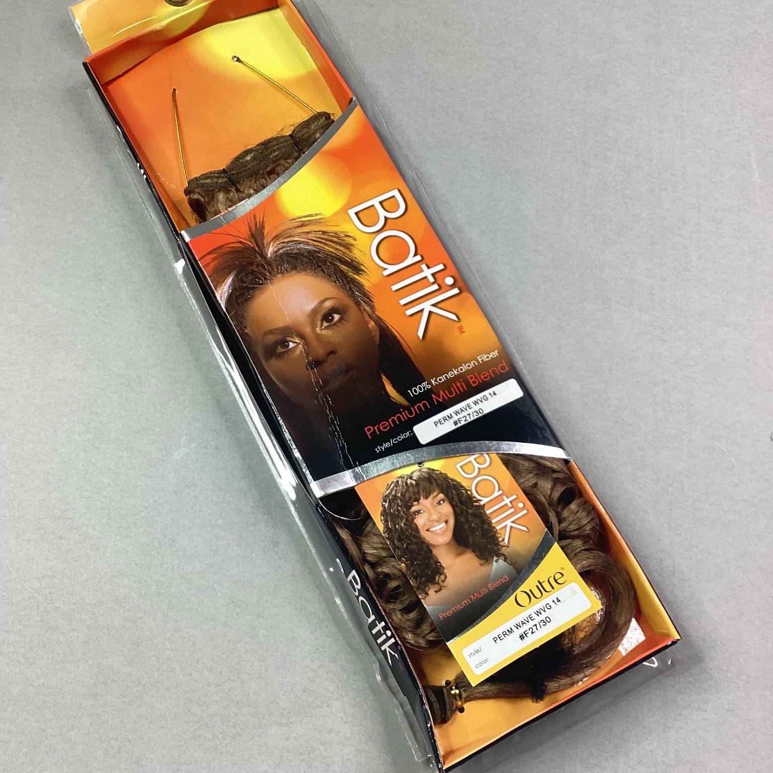 Batik Perm Wave Hair Extensions WVG 14 #F27/30 Kanekalon Fiber