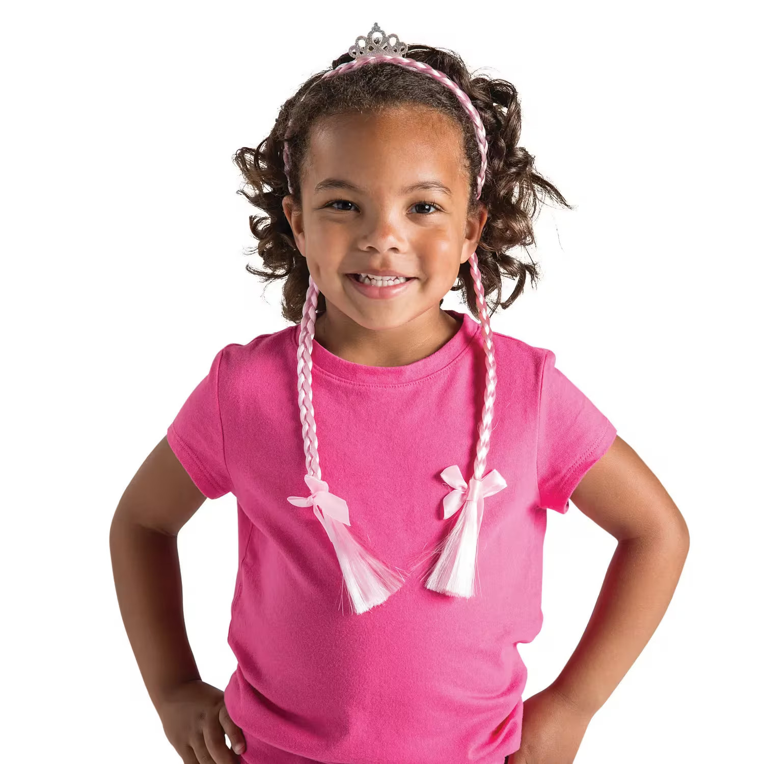 Princess Tiara Headbands With Braids, Apparel Accessories, 12 Pieces