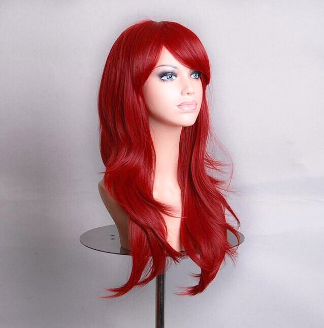 Cosplay Wig Costume Anime Party Hair Hairpiece Wavy Long Wig Beauty 70cm Long