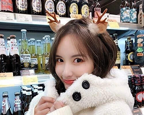 Deer Antler Headband Reindeer Fawn Horn Hair Accessories for Christmas