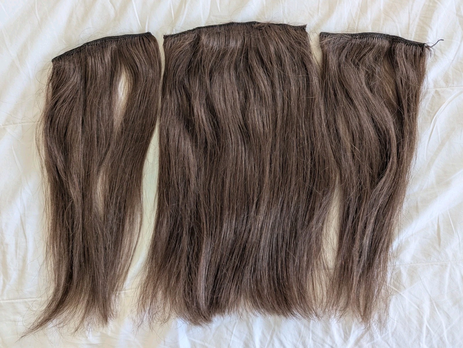 Hidden Crown Clip-In Extensions 14” #3 Medium Brown 3 Pc Remy Pre-owned