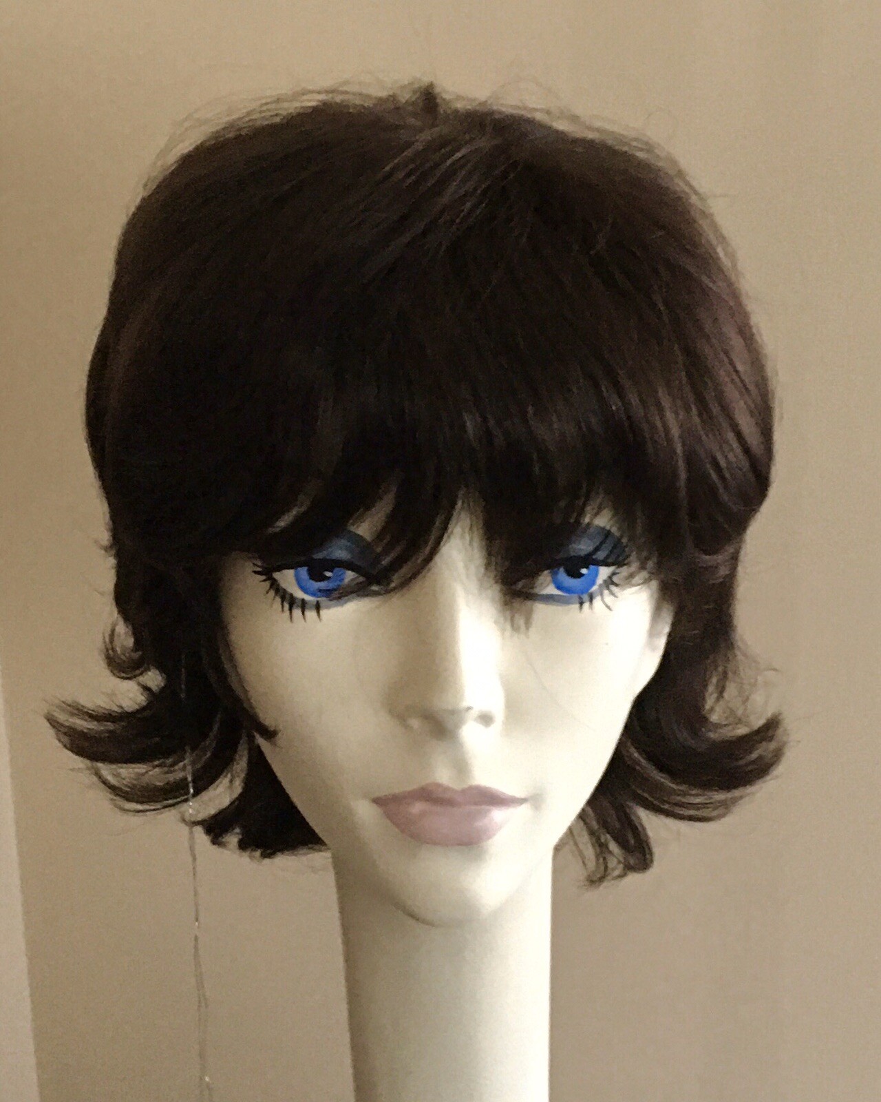 NWT! JACQUELYN Wig ELURA Synthetic FANTASY 33-4 Dark BROWN Monofilament Top