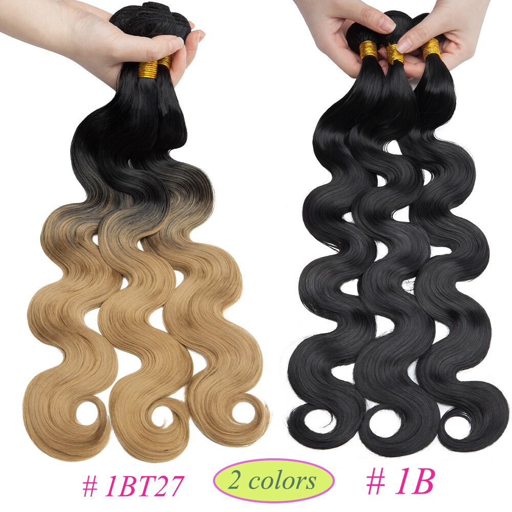 Body Wave Hair Extension 1-3-4 Bundles as Human Hair For Woman Thick Long Curly
