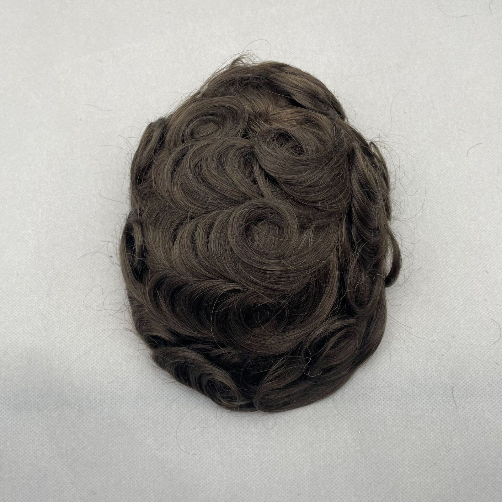 Blonde Thin skin 10×8″ Base Size Human Hair Pieces Replacement System For Men