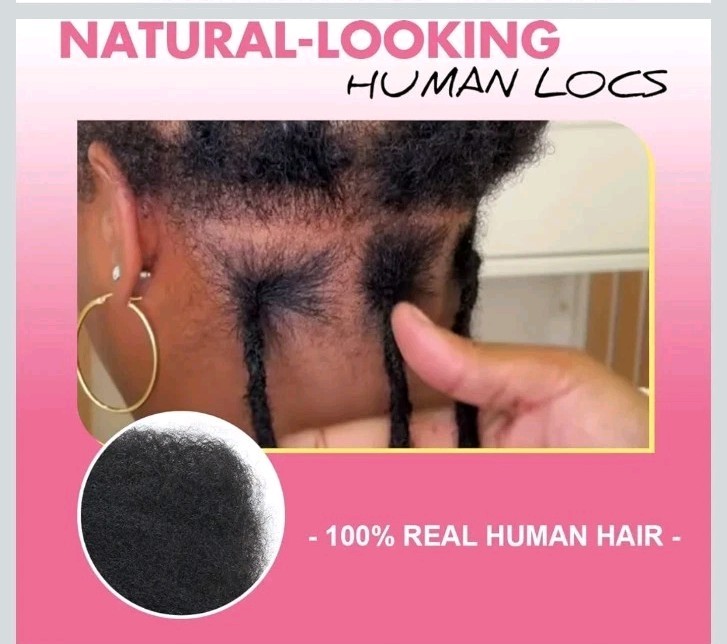 10 Inch 70 Strands Loc Extensions Human Hair, 0.6cm Pencle Size Dreadlock Ext.