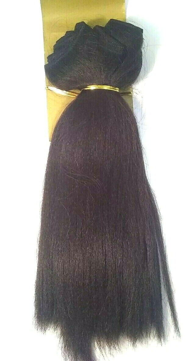 Designed by Freestyle -Yakytouch – 100% Human Hair – Dk Brown – Straight – 12″