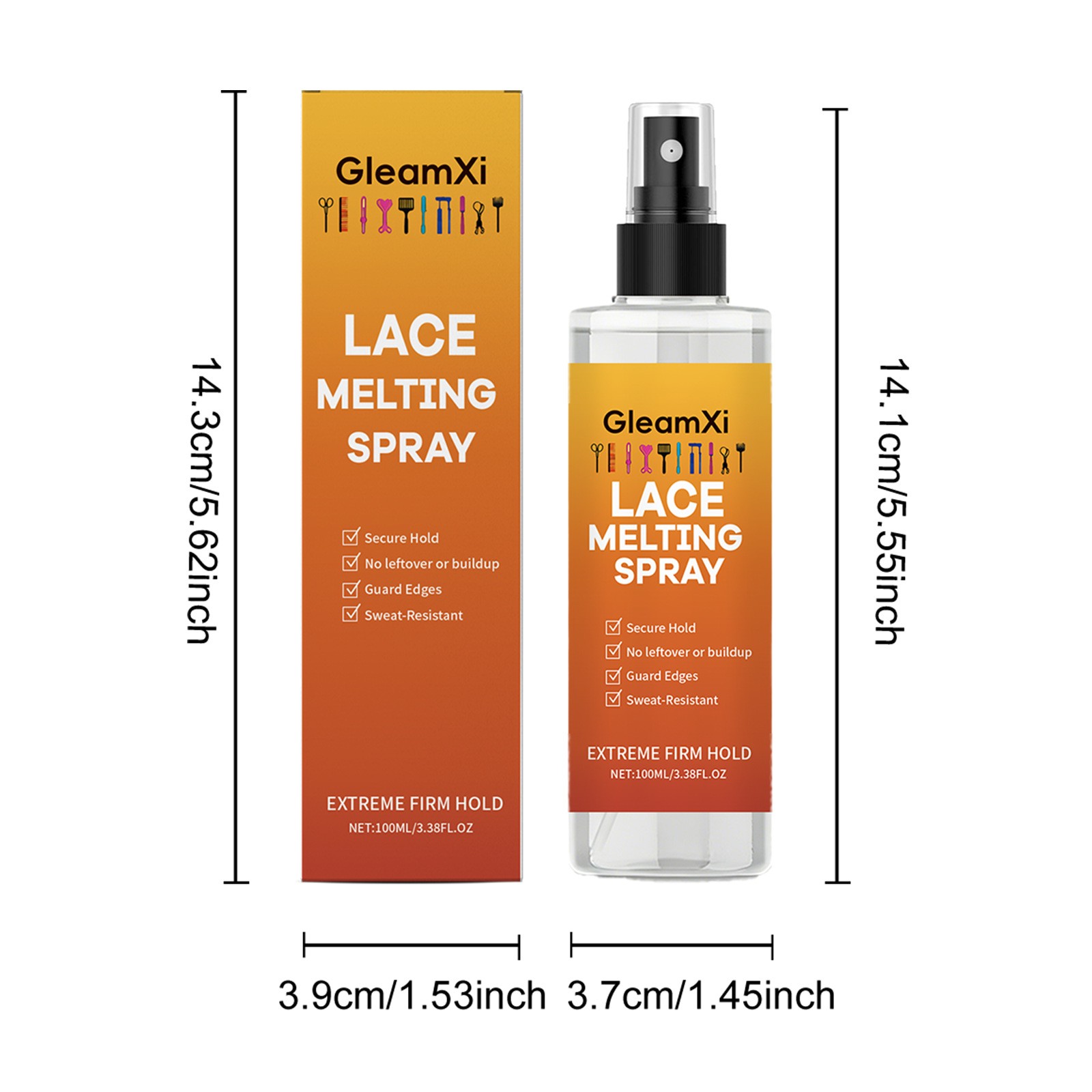 Lace Melting Spray, Extra Hold Melting Spray For Lace Wigs, Lace Bond Adhesive S