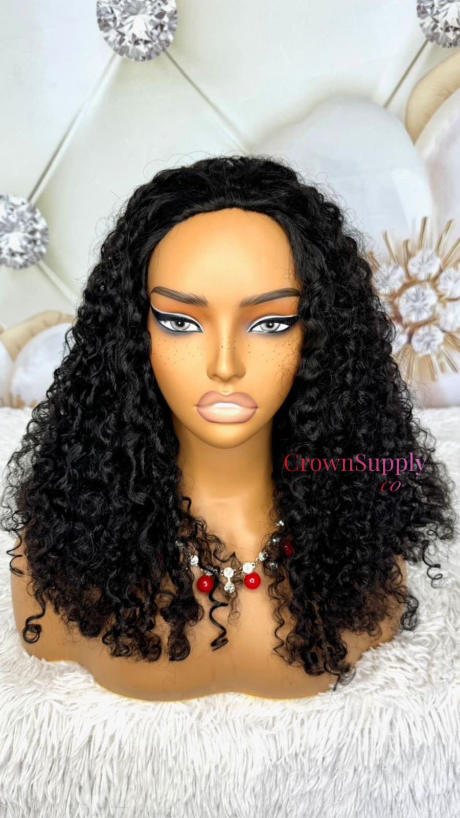 Cambodian Curly 100% Human Hair Half Wig 200% Density | FREE SHIPPING
