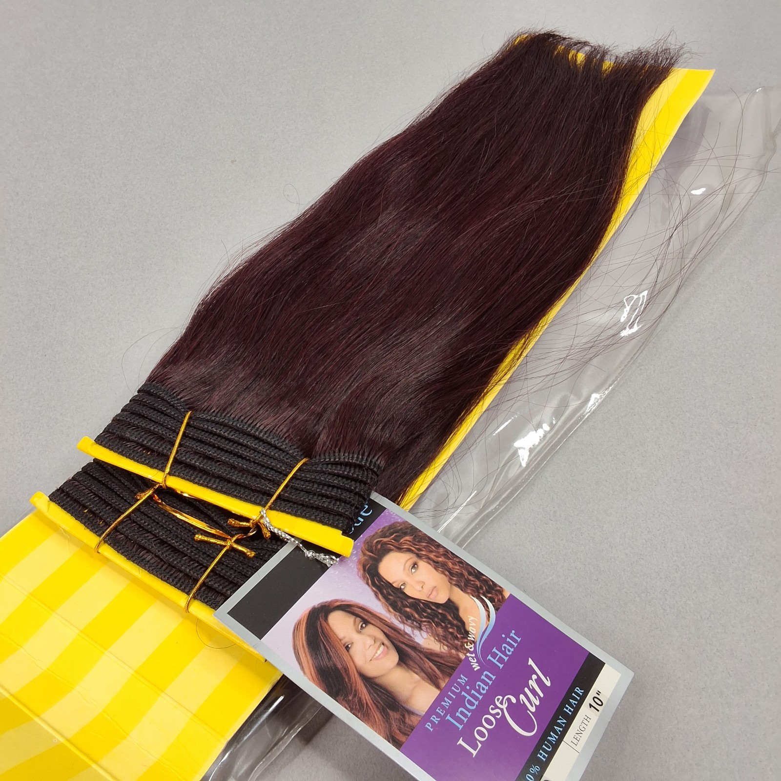 10″ Indian Loose Curl #950 Dark Plum 100% Real Human Hair Extensions Outre