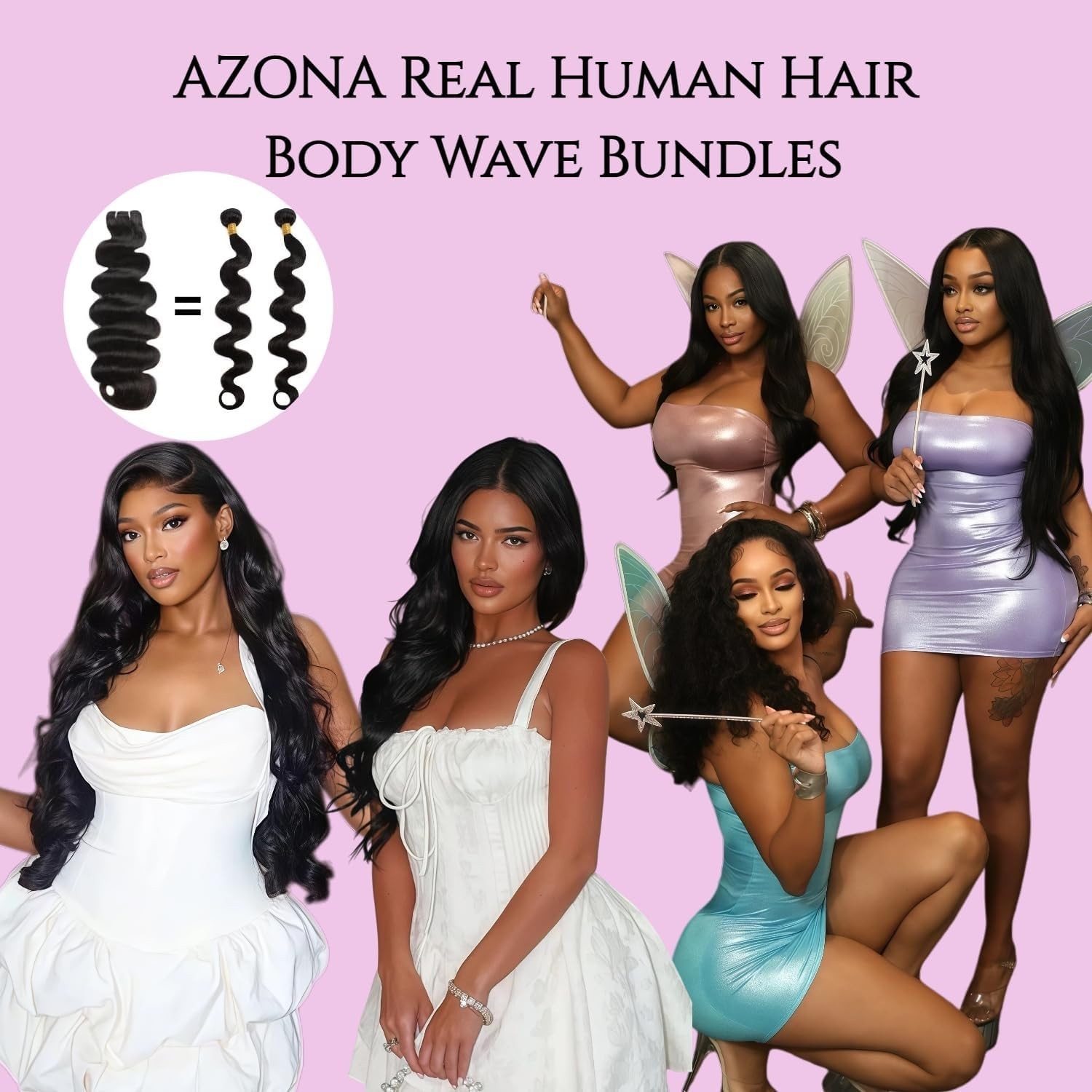 Body Wave Human Hair Bundles 18 20 22 Inch Unprocessed Brazilian Virgin Hair Ext