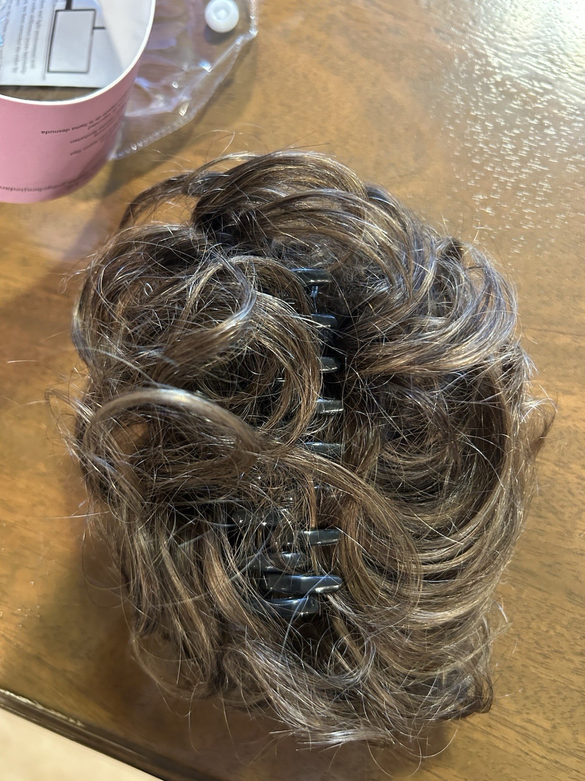 Beautiful Brown Real Hair Bun Extension Hair Piece by Ruwiss Made in China