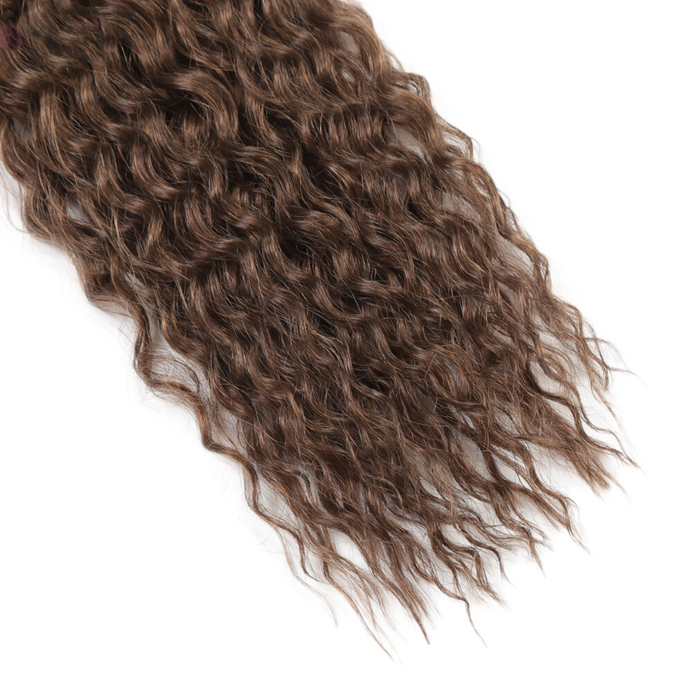 22″ Deep Wave Twist Crochet Braids Afro Curl Synthetic Braiding Hair Extensions