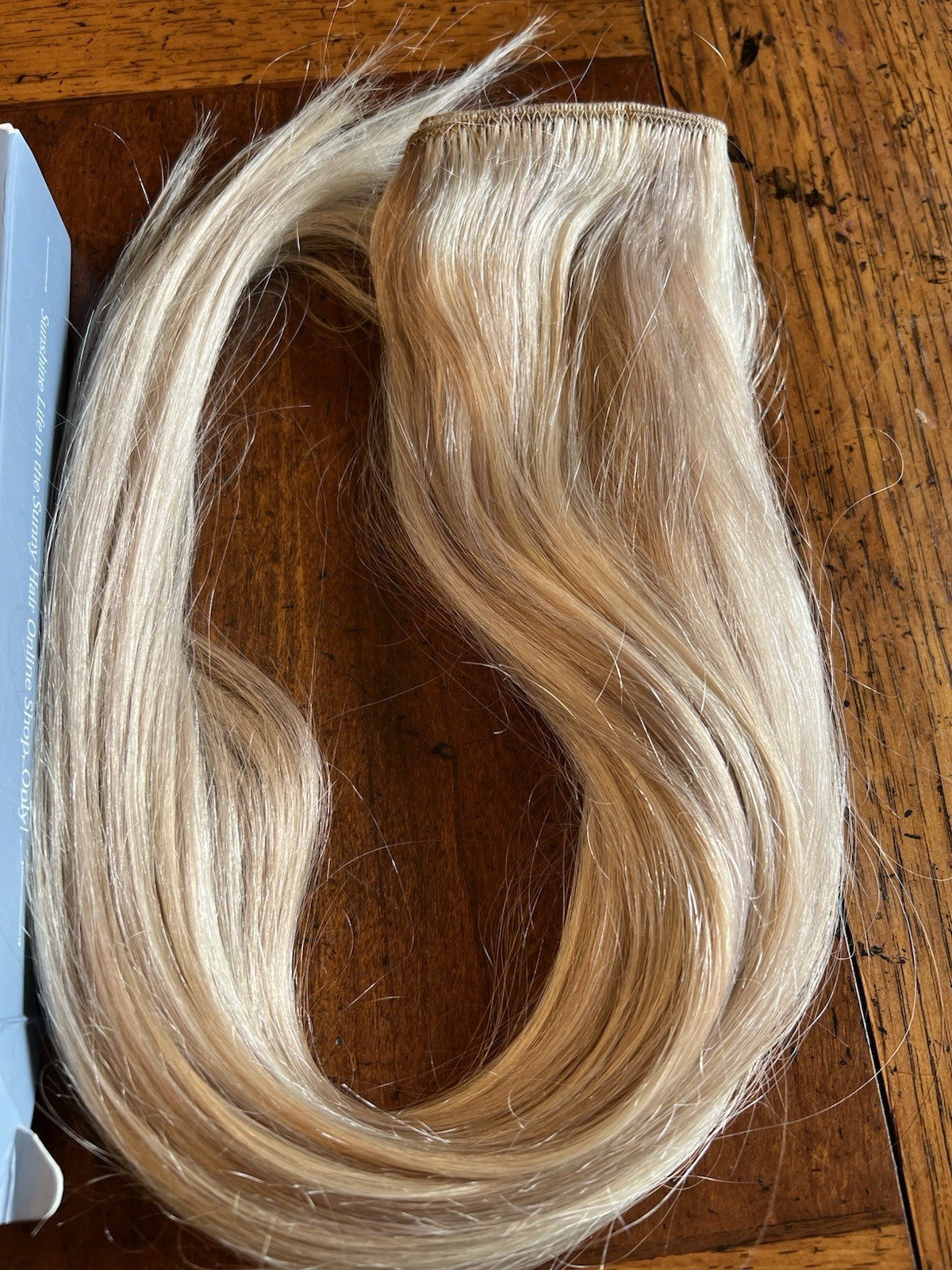 Sunny Hair Sew In Human Hair Extensions Balayage 24” Double Weft 100g