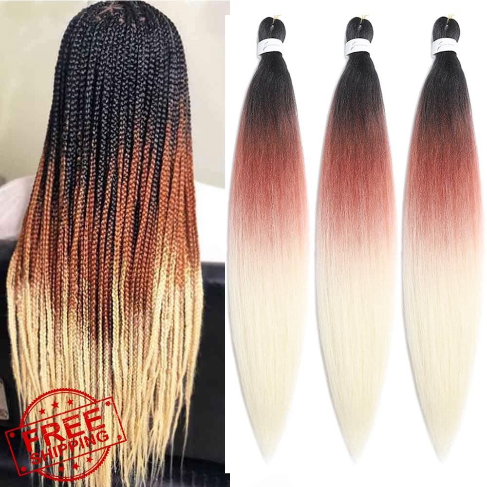 YUDAOHAIR 26″ Braiding Hair Black-Brown-Beige