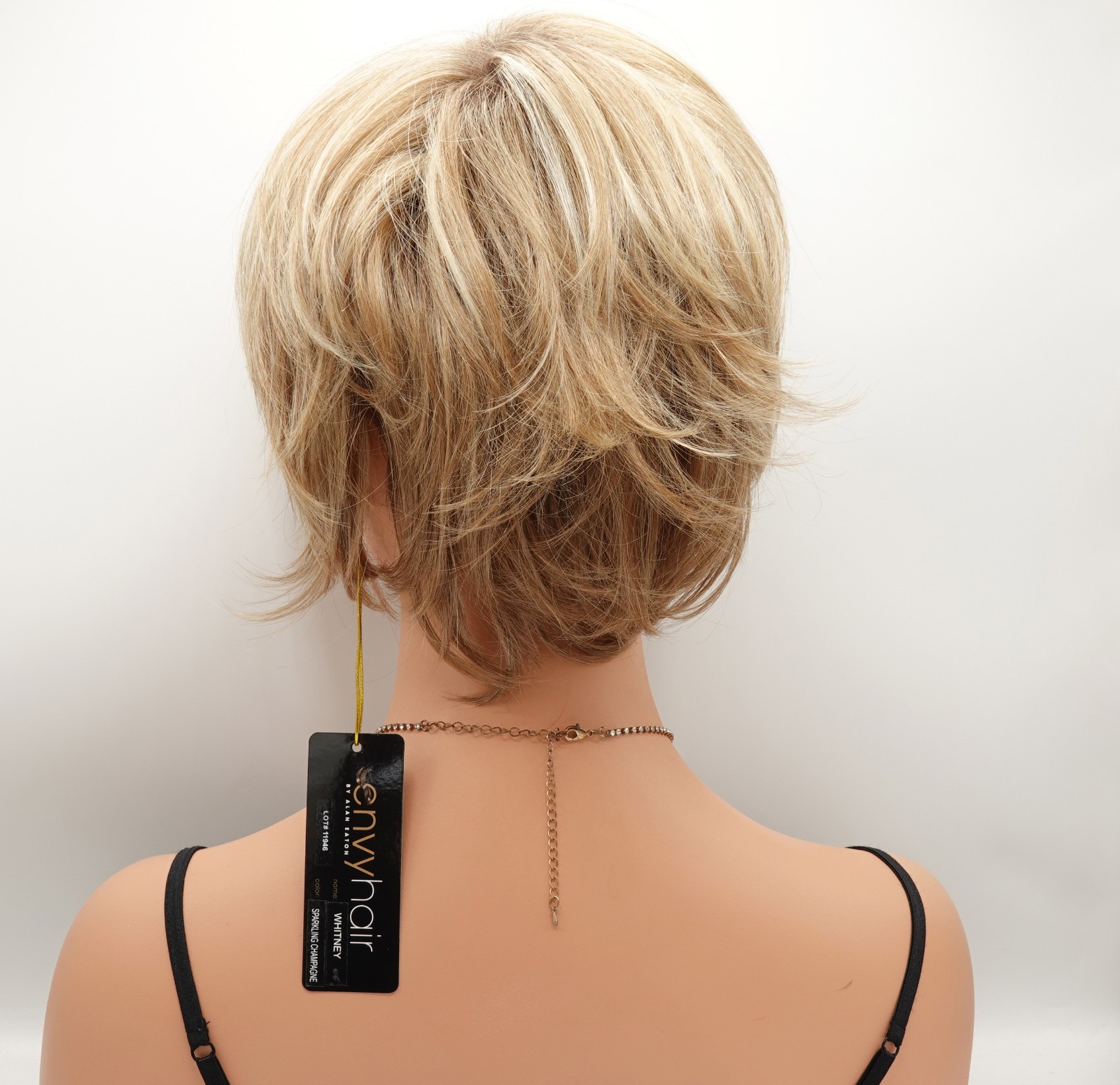 WHITNEY Wig by ENVY, CLEARANCE! EnvyHair Human/Synth Blend, Sparkling Champagne