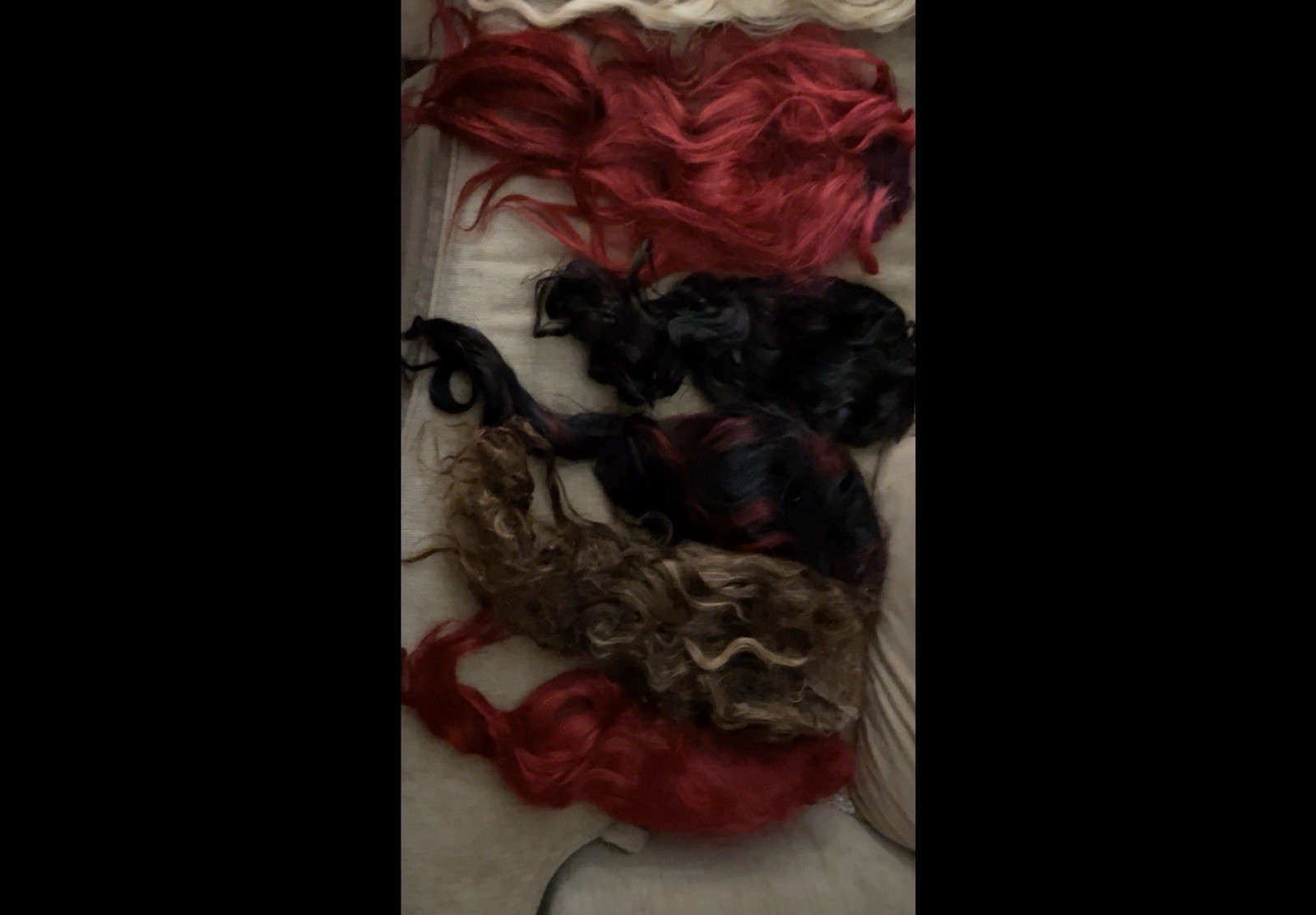 Multiple Human Hair Frontal Wigs Different Lengths, Colors, And Textures