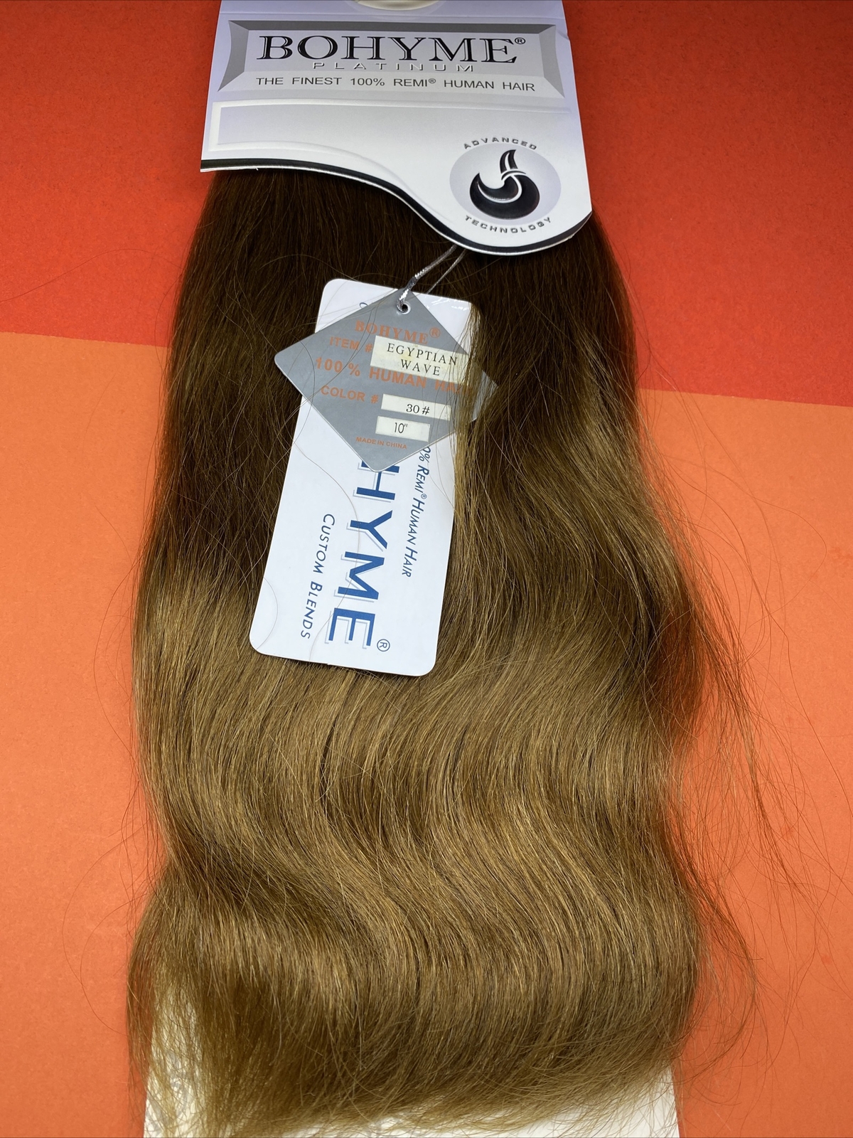 Bohyme Remi Human Hair Machine-Tied Egyptian Wave 10″_#30